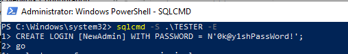 powershell sqlcmd