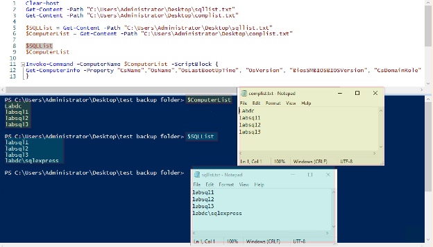 powershell variables from an external text file