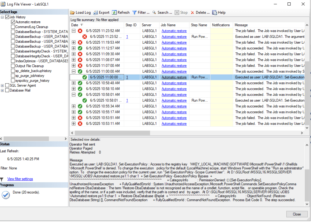 PowerShell script with errors PowerShell script with errors