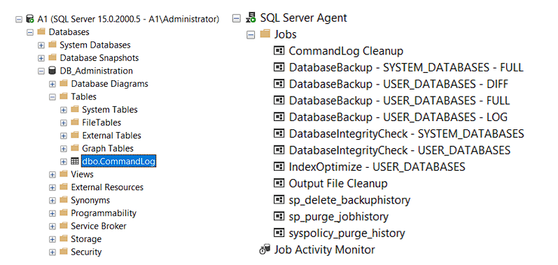 Ola-Maintenance-CommandLog-table Ola Maintenance CommandLog table
