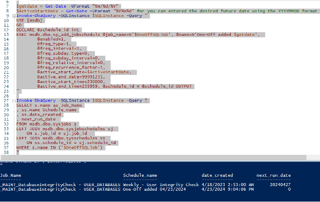 SQL Server scripting  in powershell