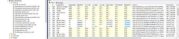 SQL Server CommandLog table