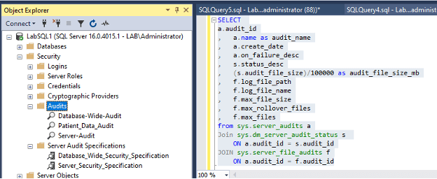 SQL-Server-audit SQL Server audit