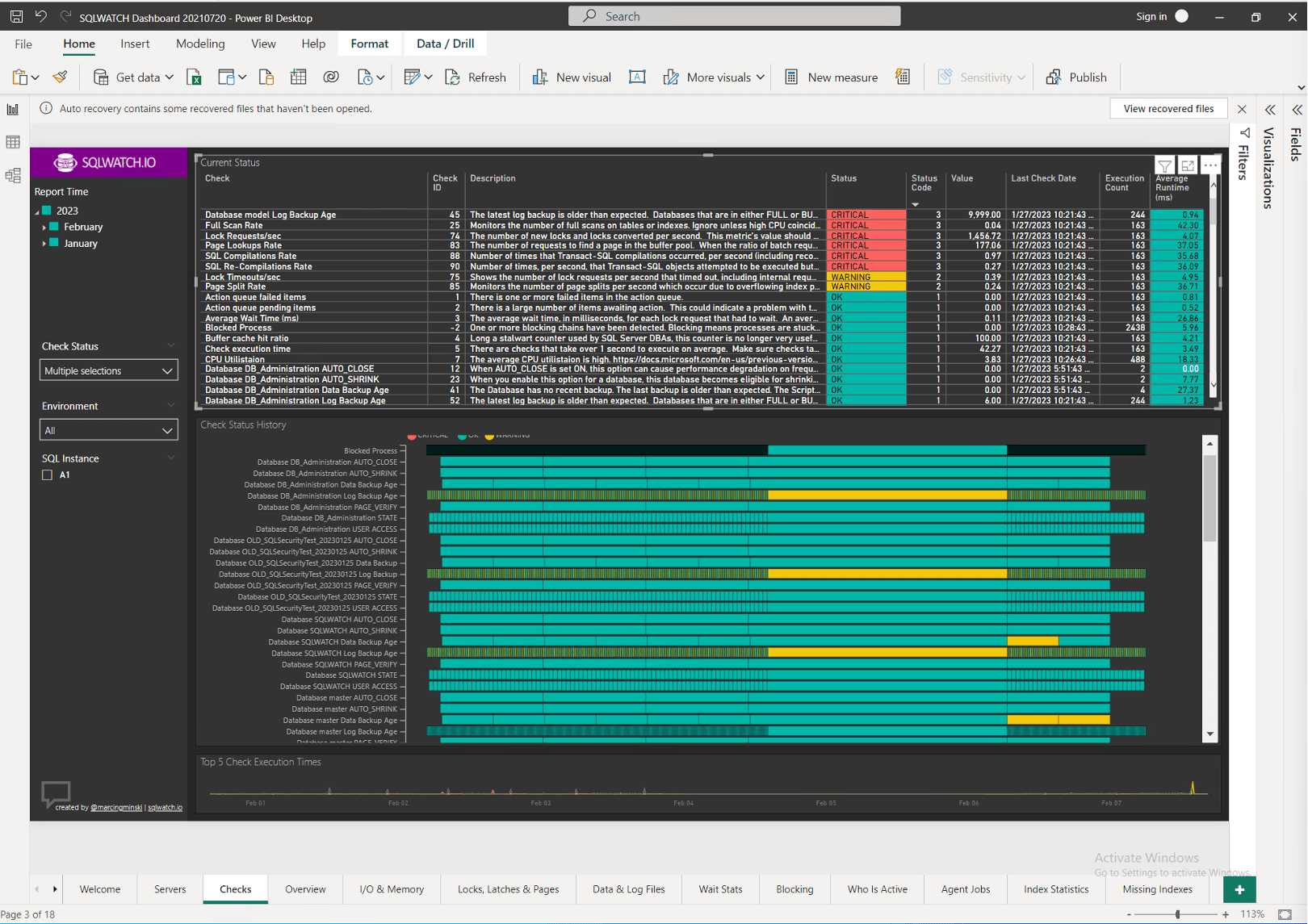 SQLwatch-checks-screen SQLwatch checks screen