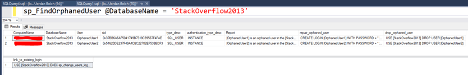 sp_FindOrphanedUser example 3
