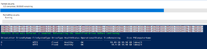 sql server deployment script output